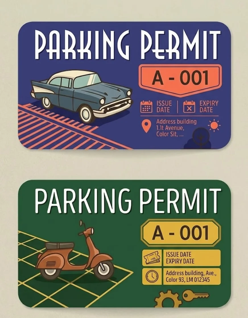 บัตรจอดรถ PVC Card สำหรับระบบควบคุมลานจอดรถ